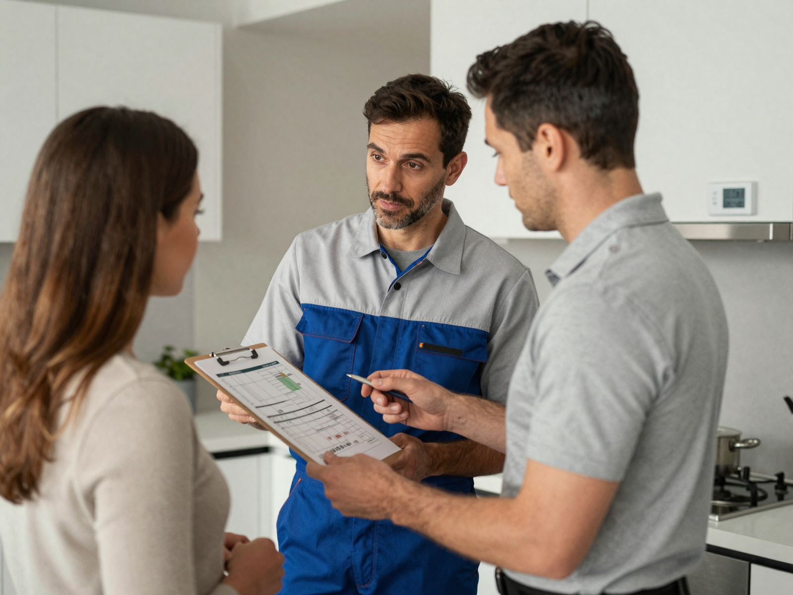Gas & Electric Furnace Pros technician at work